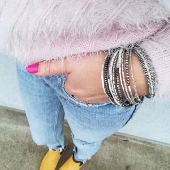 💜 Stella & Dot Bracelet Celine Wrap Bracelet Retired - Picture 3 of 7